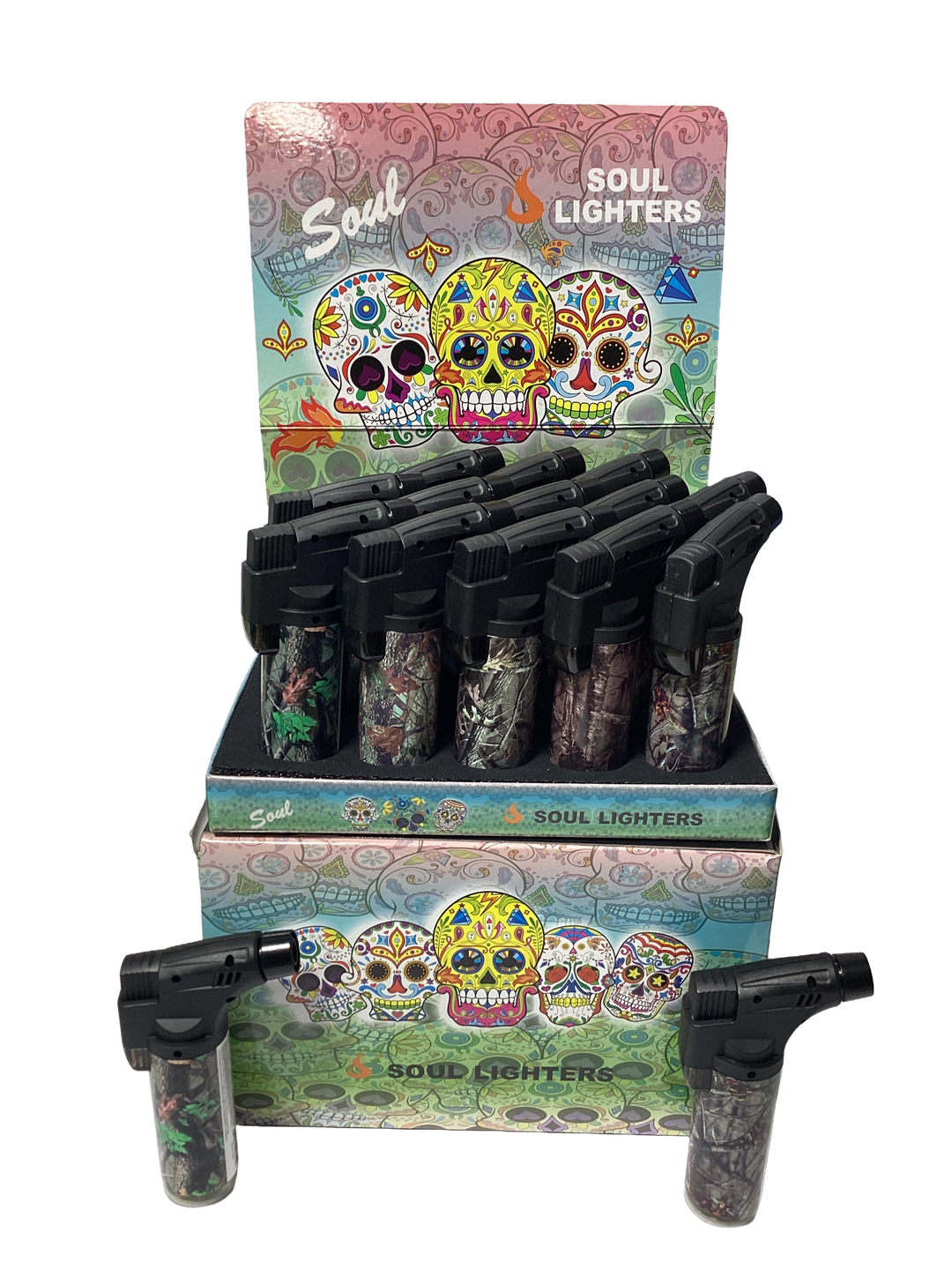 SOUL Single Flame Torch Lighter (Box of 15) - Quecan