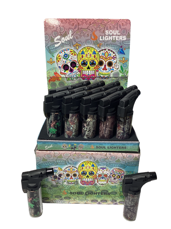 SOUL Single Flame Torch Lighter (Box of 15) - Quecan