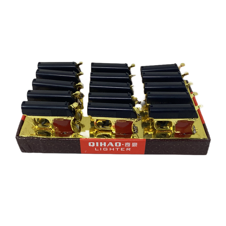 Pistol Torch Refillable Butane Lighter (Box of 15) - Quecan