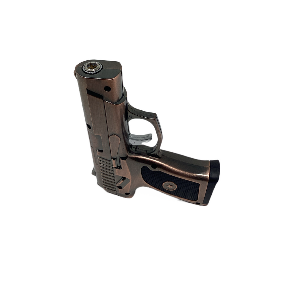 Gun Model Torch Refillable Butane Lighter (Box of 10) - Quecan