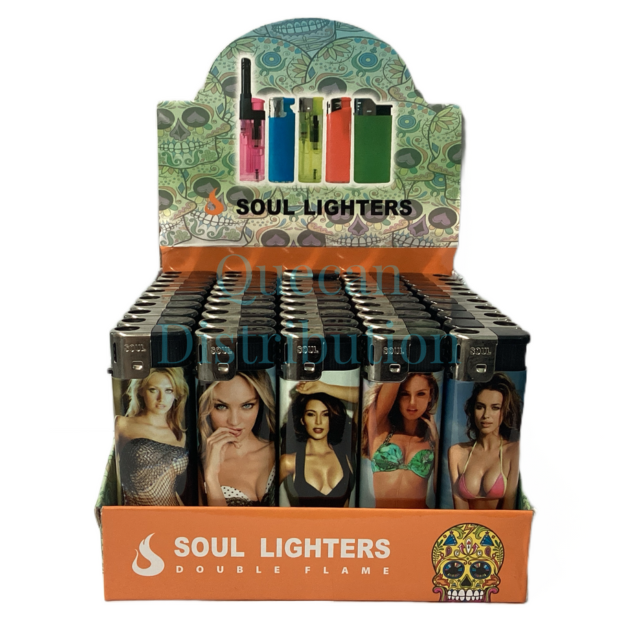 SOUL Classic Maxi Torch Lighter - (Pack of 50) - Quecan
