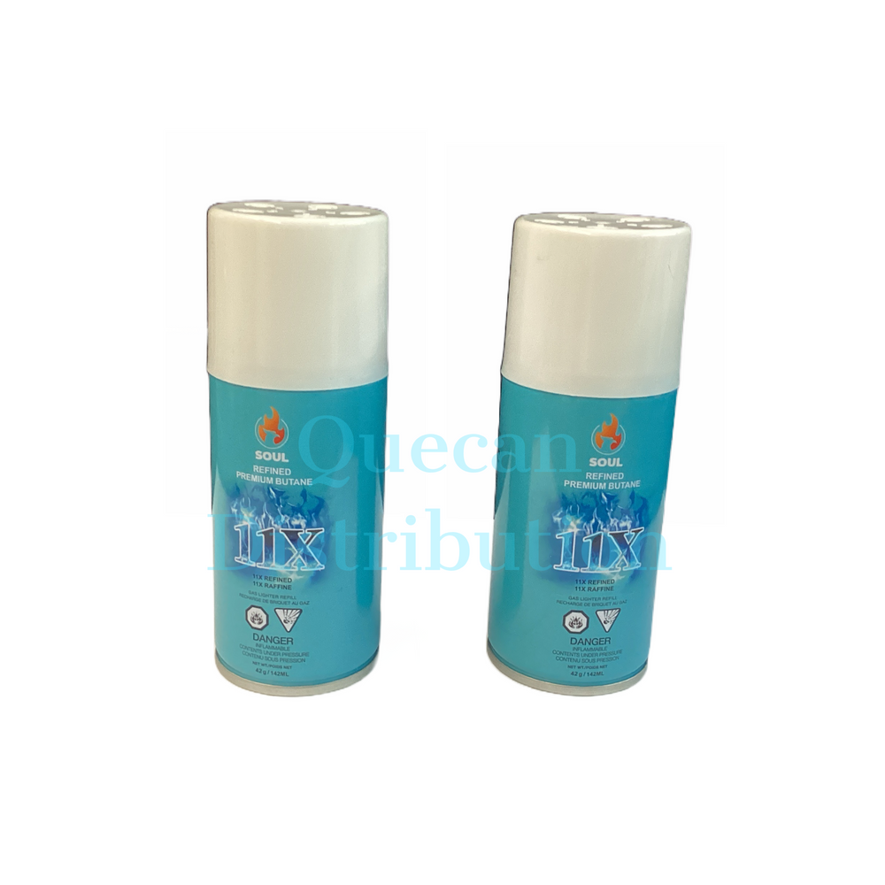 SOUL 11X Refined Premium Butane 142ML (Box of 12) - Quecan