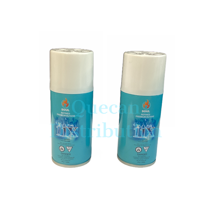 SOUL 11X Refined Premium Butane 142ML (Box of 12) - Quecan