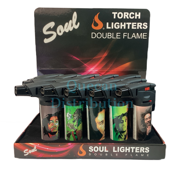 SOUL Double Torch Lighter - (Box of 15) - Quecan