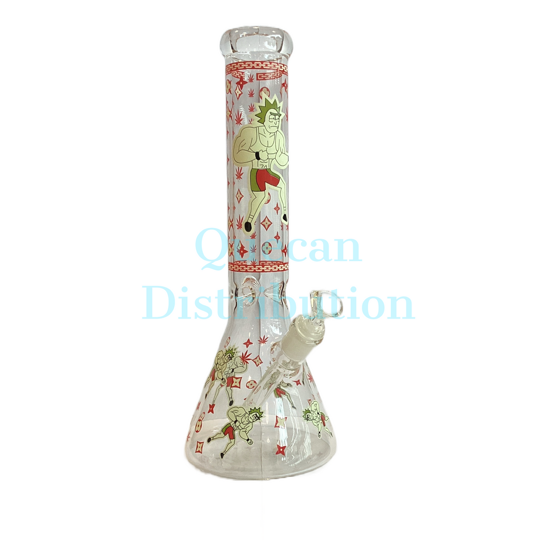 14" Glass Bong - Quecan