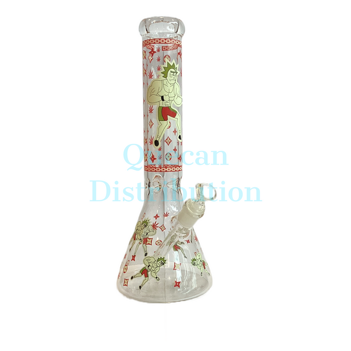 14" Glass Bong - Quecan