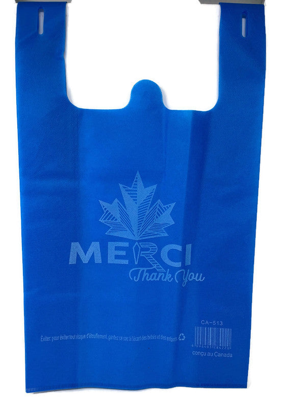 Non Woven Bags Blue - (23x15.75x20) 500/case - Quecan
