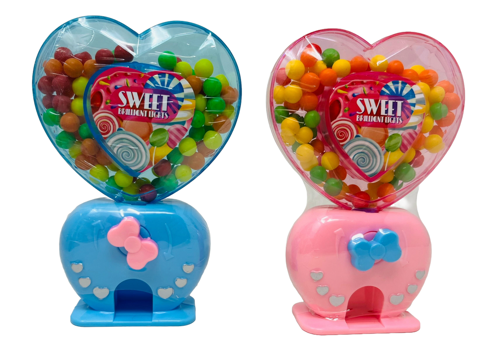 Sour City Flash Heart Shaped Candy Machine (Box of 12) - Quecan