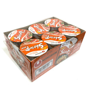 Nongshim Spicy Shrimp Cup Noodle Soup (6x67g) - Quecan