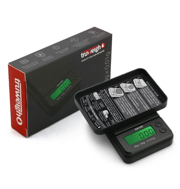 Truweigh GAUGE Digital Mini Scale - (100g X 0.01g) - Quecan