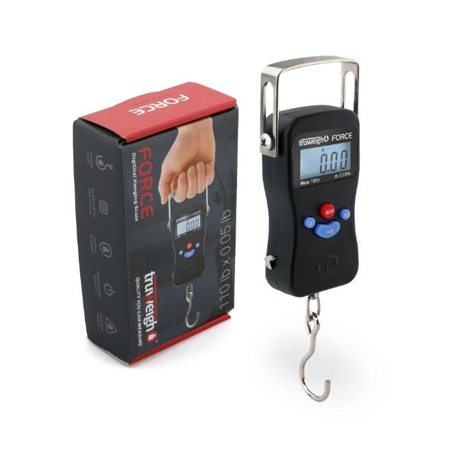 Truweigh FORCE Digital Hanging Scale - (110 lb X 0.05 lb) - Quecan