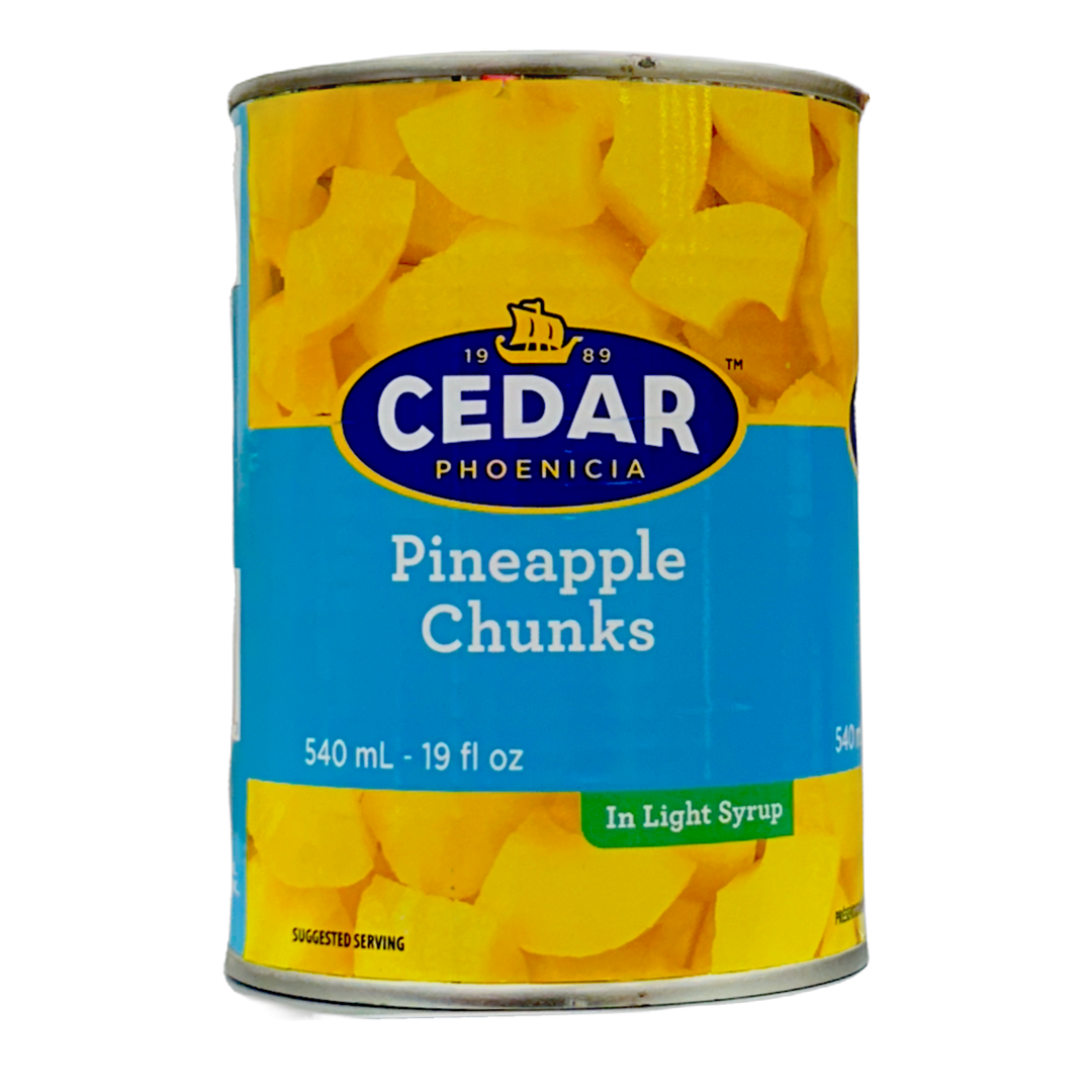 Cedar Pineapple Chunks (540mL) - Quecan