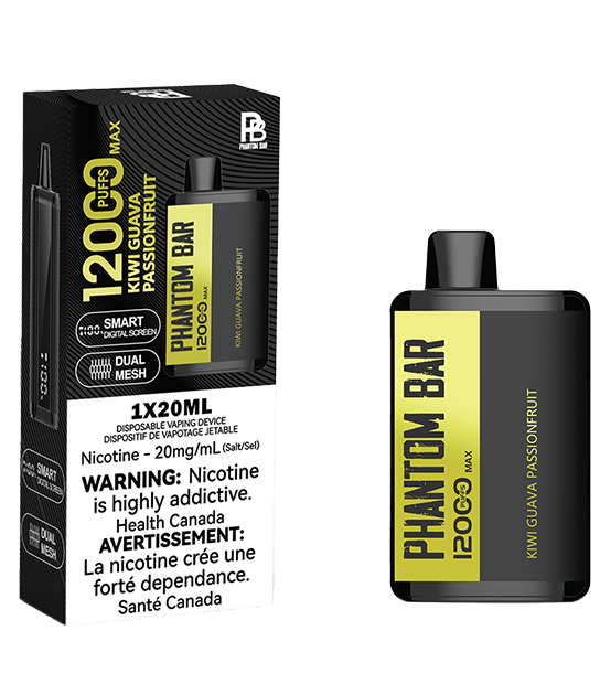 Phantom Bar Max 12000 Puffs Disposable Device  - Single Unit (20mg/ml) (STAMPED) - Quecan