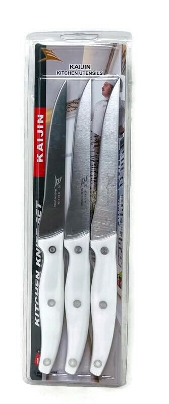 Kitchen Knife Set Stainless Steel (Box of 3) - Quecan