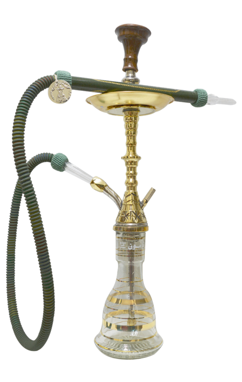 Khalil Mamoon Hookah - Double Star Gold - 31"