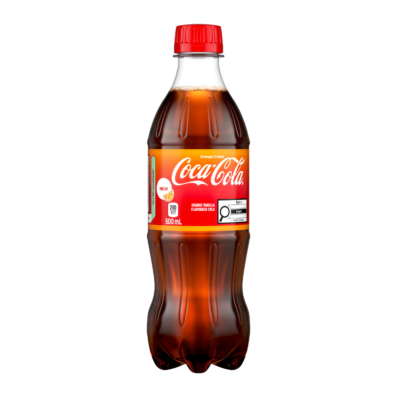 Coca Cola Orange Cream Vanilla Soda (24 x 500mL) (Can Dep) - Quecan