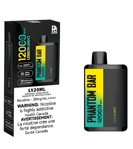 Phantom Bar Max 12000 Puffs Disposable Device  - Single Unit (20mg/ml) (STAMPED) - Quecan