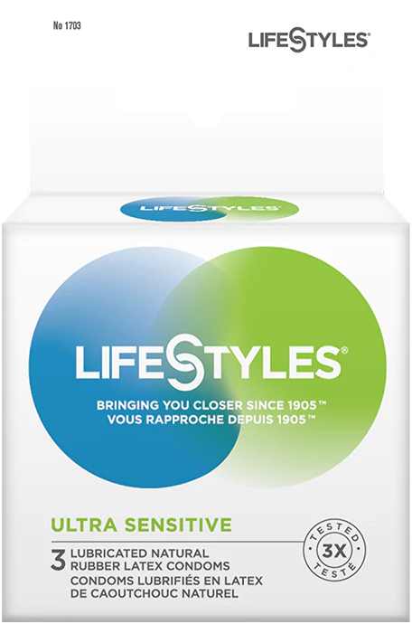 Lifestyles Lubricated Condoms (3ct 6 Pack) - Quecan