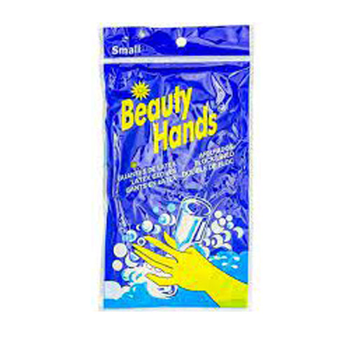 Beauty Hands Rubber Gloves (Small) - Quecan