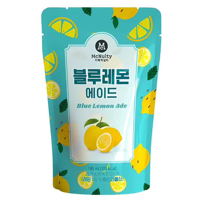 McNulty Blue Lemon Ade Drink Pouches (10 x 190mL) - Quecan