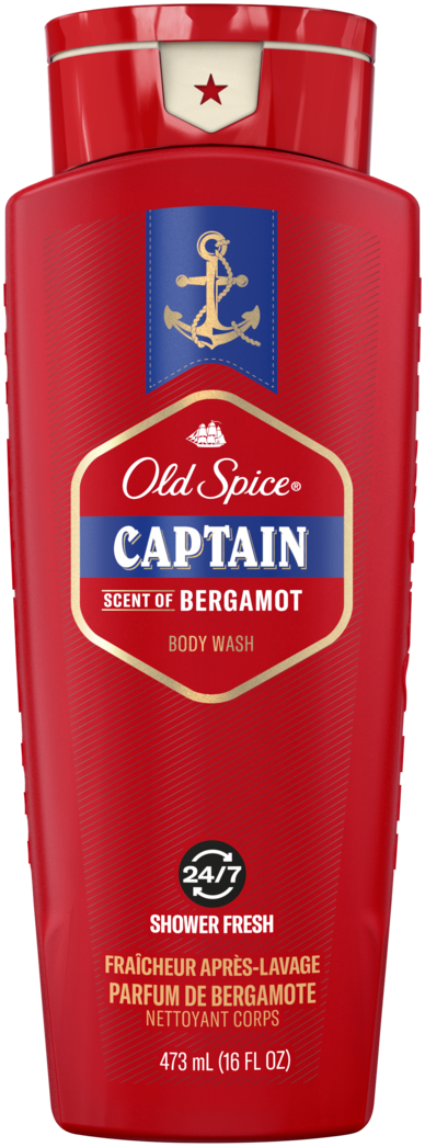 Old Spice Captain Scent Of Bergamot Body Wash (473ml) - Quecan