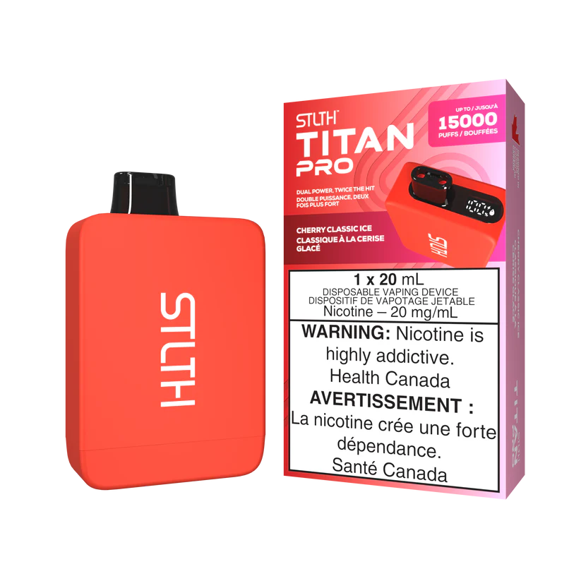 STLTH TITAN Pro 15k Puffs Disposable Device  - Single Unit (20mg/ml) (STAMPED) - Quecan