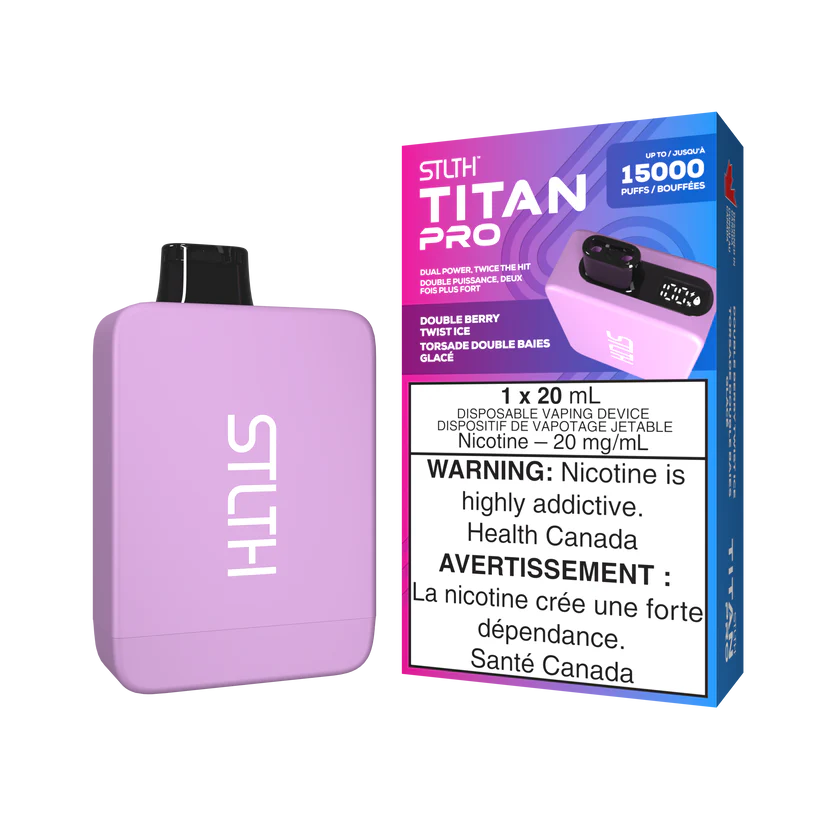 STLTH TITAN Pro 15k Puffs Disposable Device  - Single Unit (20mg/ml) (STAMPED) - Quecan