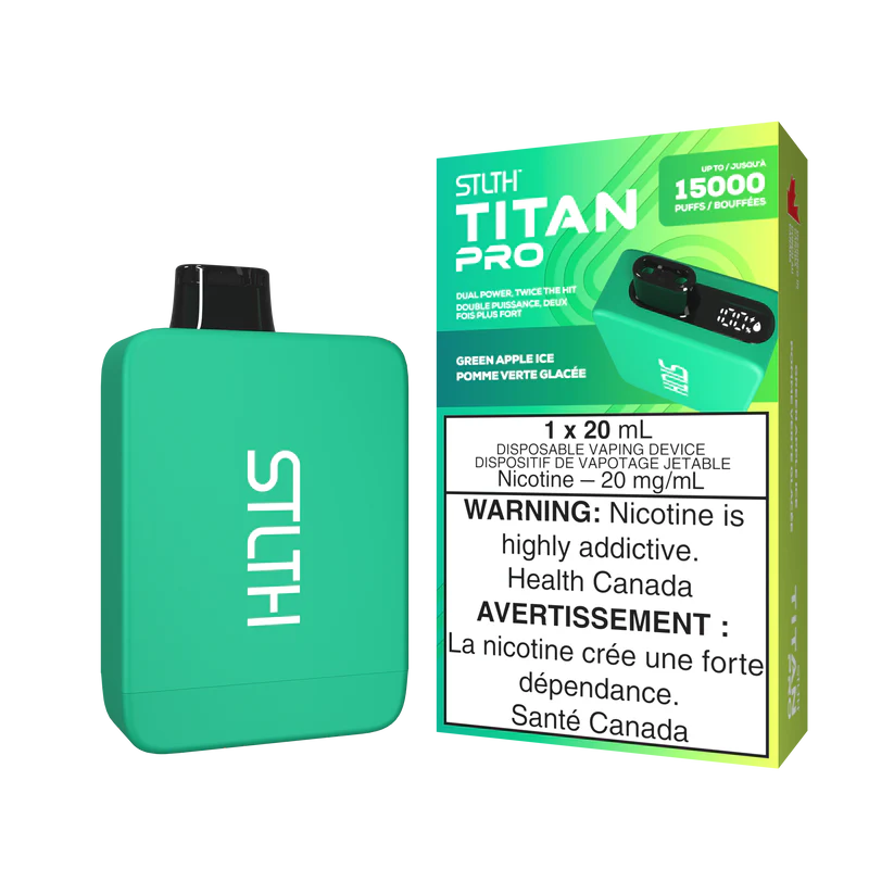 STLTH TITAN Pro 15k Puffs Disposable Device  - Single Unit (20mg/ml) (STAMPED) - Quecan