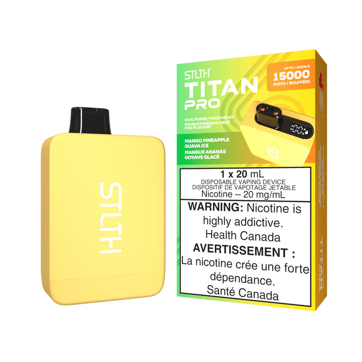 STLTH TITAN Pro 15k Puffs Disposable Device  - Single Unit (20mg/ml) (STAMPED) - Quecan