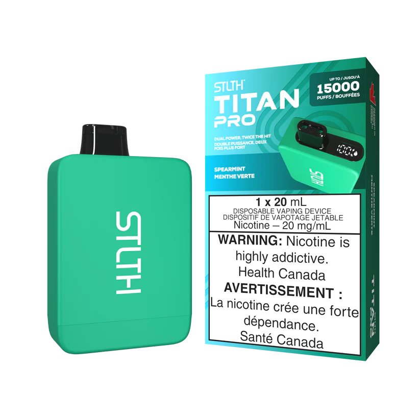 STLTH TITAN Pro 15k Puffs Disposable Device  - Single Unit (20mg/ml) (STAMPED) - Quecan