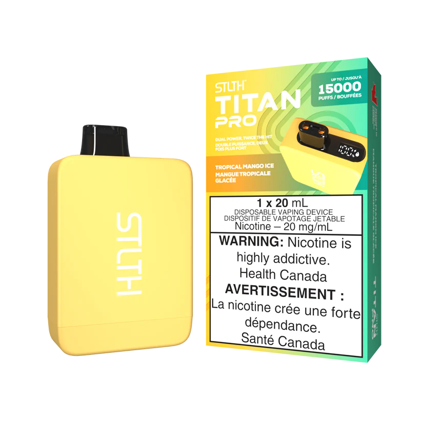 STLTH TITAN Pro 15k Puffs Disposable Device  - Single Unit (20mg/ml) (STAMPED) - Quecan