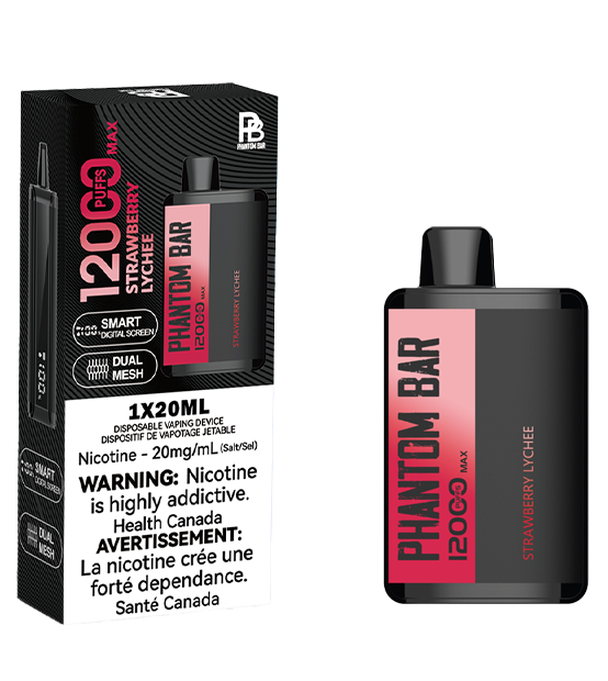 Phantom Bar Max 12000 Puffs Disposable Device  - Single Unit (20mg/ml) (STAMPED) - Quecan
