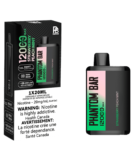 Phantom Bar Max 12000 Puffs Disposable Device  - Single Unit (20mg/ml) (STAMPED) - Quecan