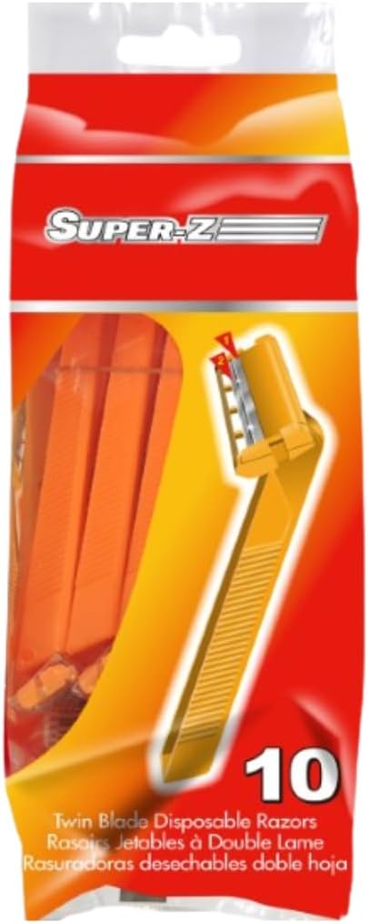 Super Z Twin Blade - Yellow (Pack of 10) - Quecan