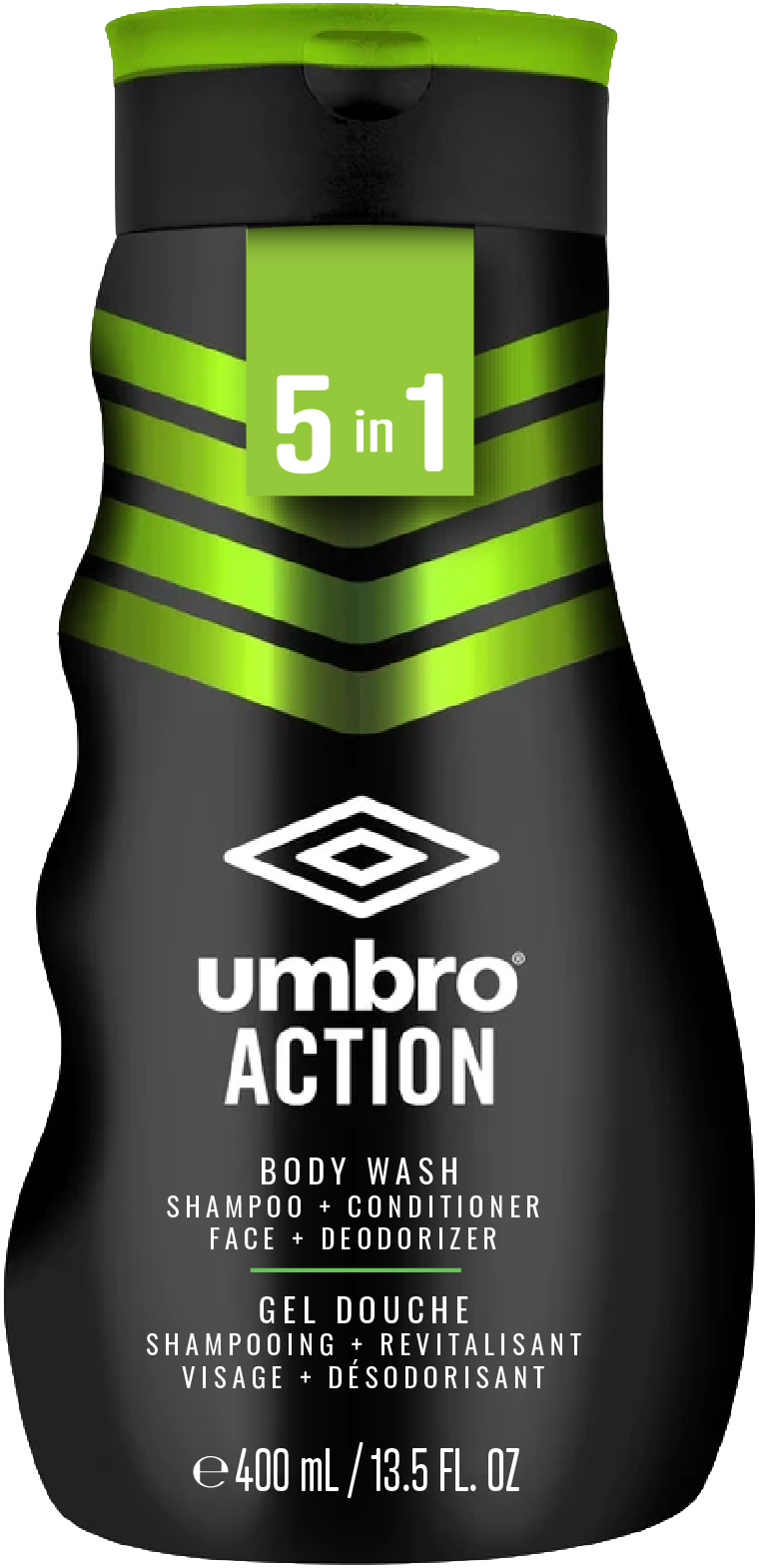Umbro Action  5 In 1 Body Wash (400ml) - Quecan