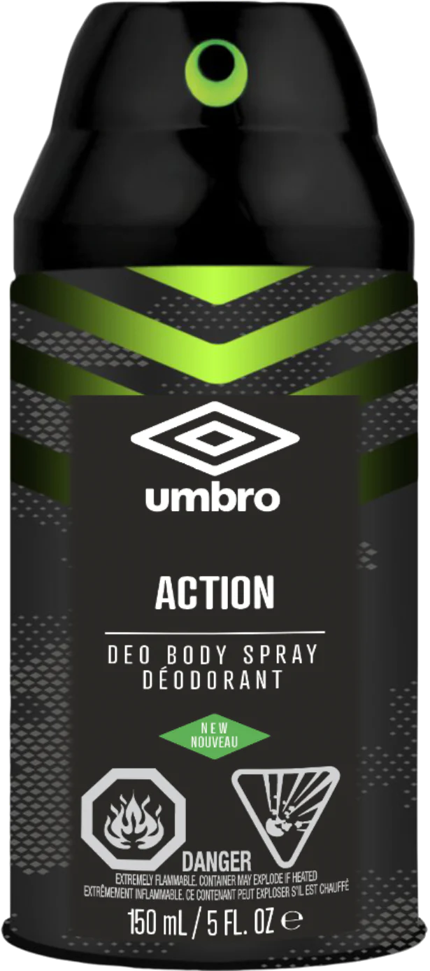 Umbro Action Deo Body Spray (150mL) - Quecan