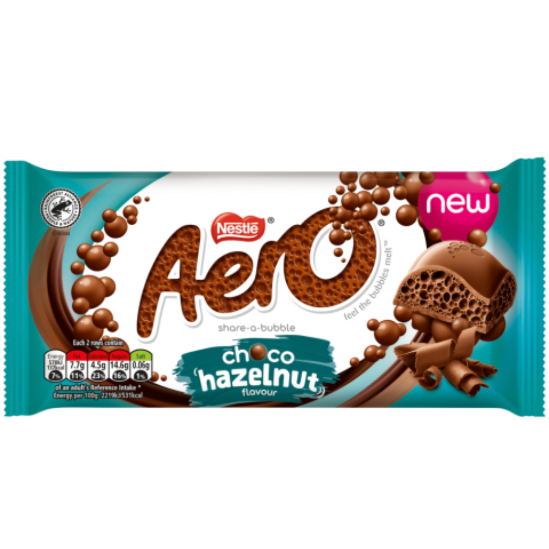 Nestle Aero Hazelnut Block (15x90g) - Quecan