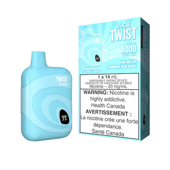 Vice Twist 8000 Puffs Disposable Device - Single (20mg/ml) (STAMPED) - Quecan