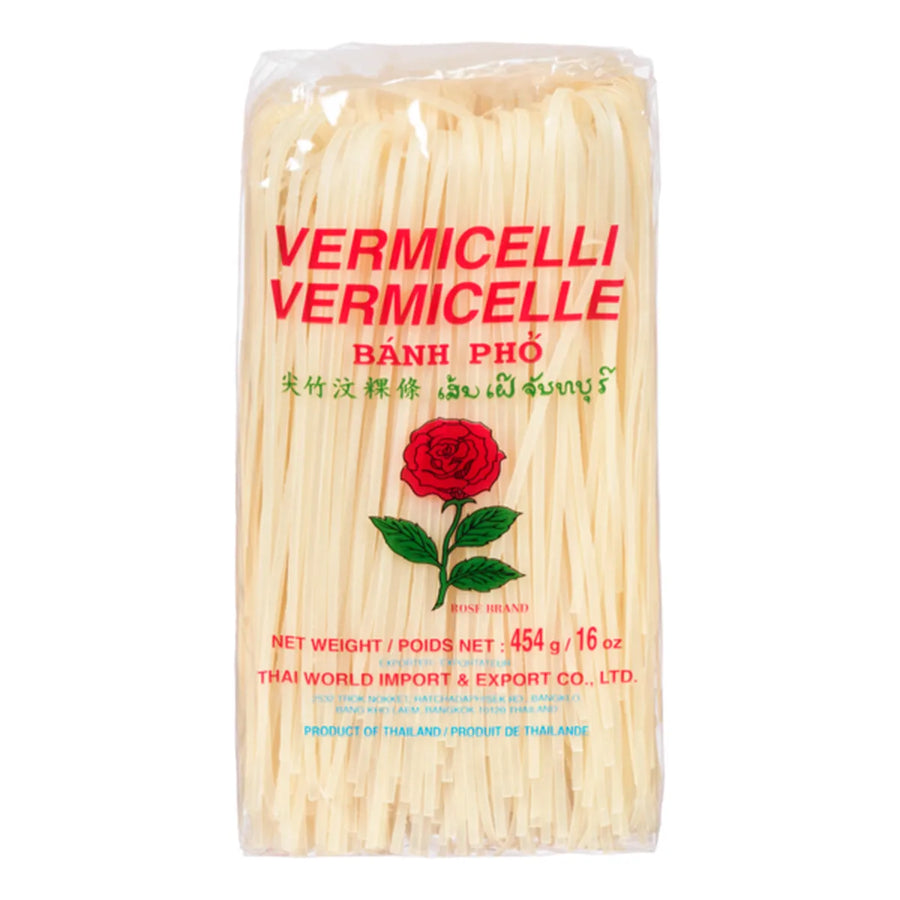 Vermicelli Rose Rice Stick 1mm (454g) - Quecan