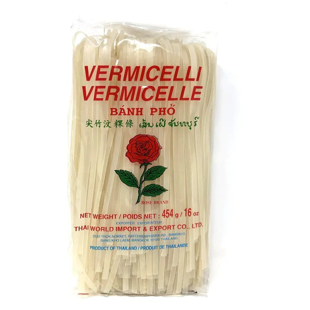 Vermicelli Rose Rice Stick 3mm (454g)