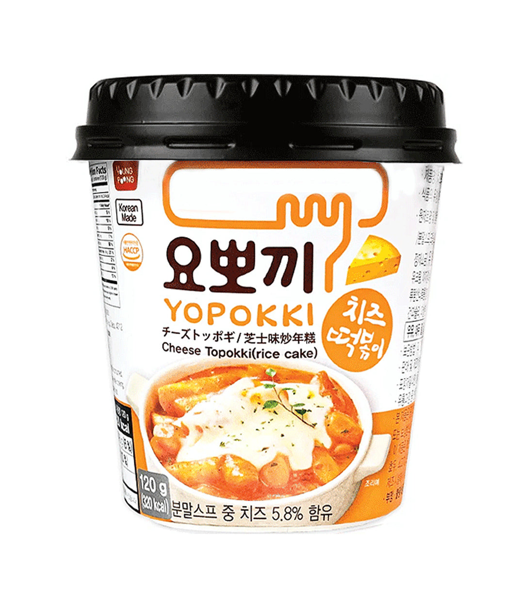 Young Poong - Yopokki Cheese Topokki (30x120g) - Quecan