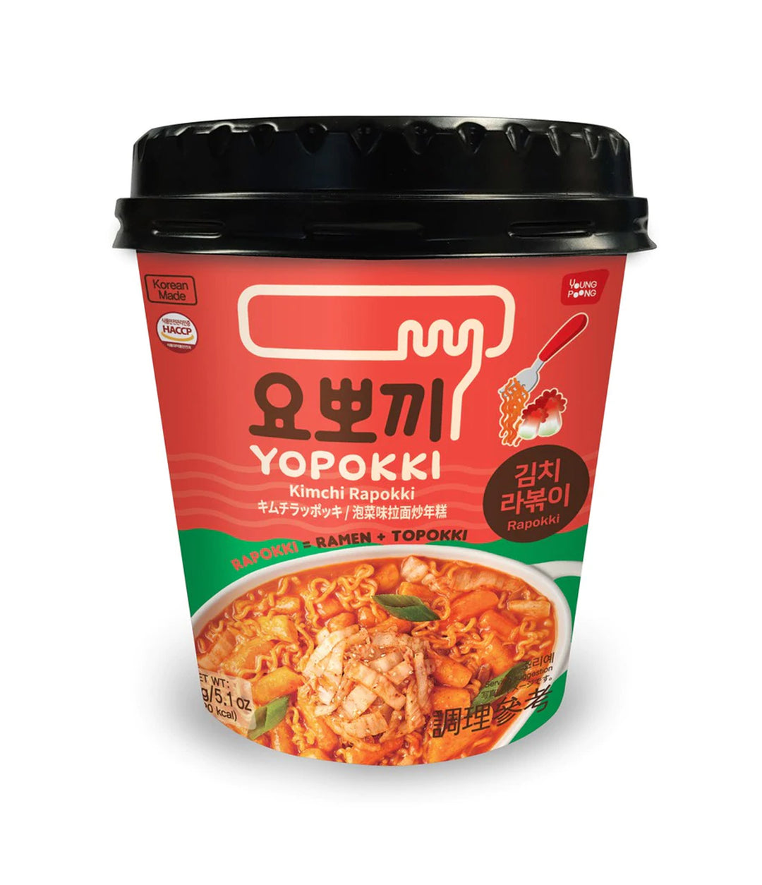 Young Poong – Yopokki Kimchi Rapokki (16x145g) - Quecan