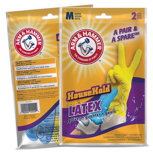 Arm & Hammer Latex Gloves - Small - Quecan