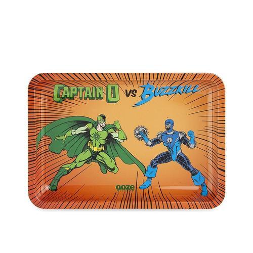 Ooze Rolling Tray Designer Series Captain O vs Buzzkill - Quecan