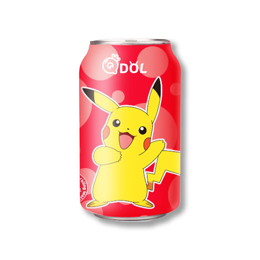 QDOL Pokémon Strawberry Flavour Sparkling Water (24x330ml) (Can Dep) - Quecan
