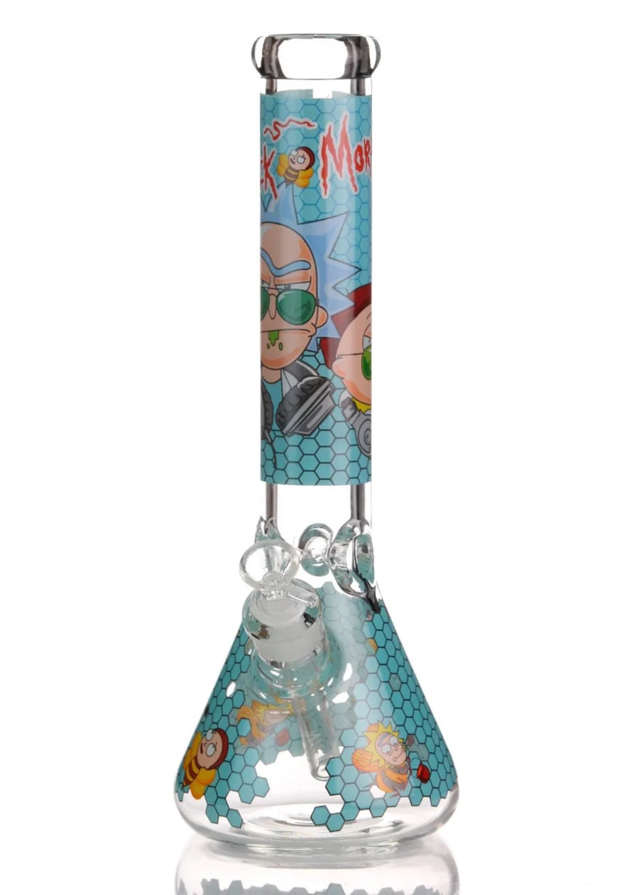 14" Glass Bong - Quecan