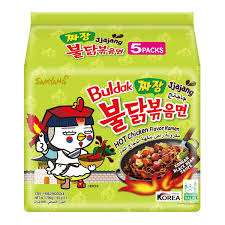 Samyang Buldak Hot Chicken Jjajang Ramen Noodle Soup (Pack of 5) - Quecan