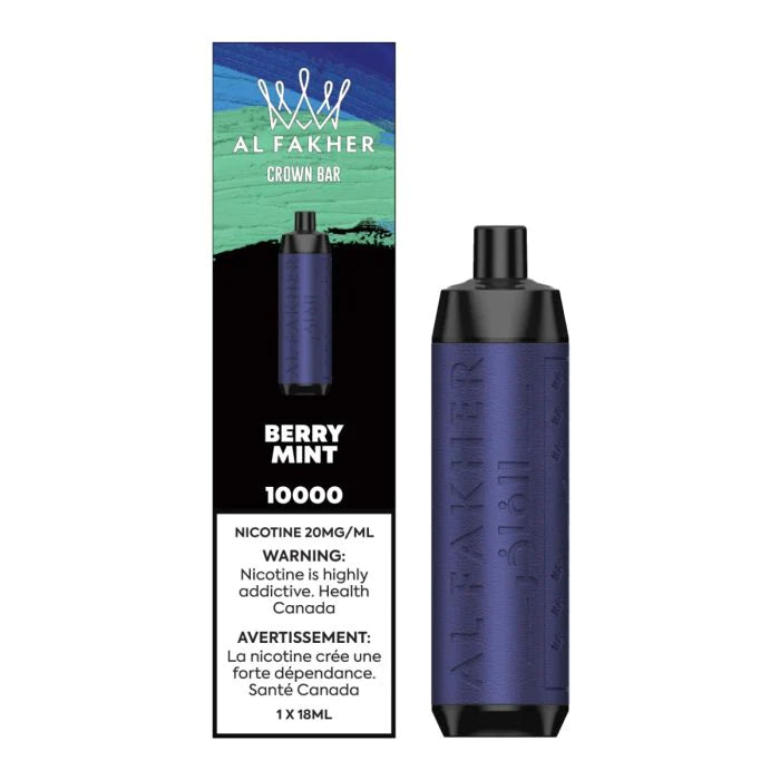 Al Fakher Crown Bar 10k Puffs Disposable Device - Single (20mg/ml) (STAMPED) - Quecan