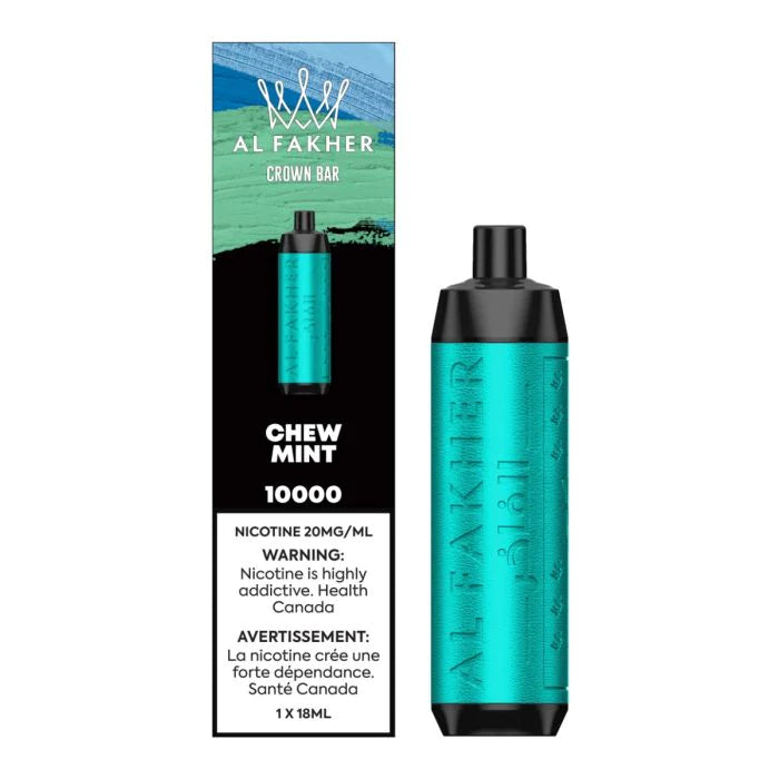 Al Fakher Crown Bar 10k Puffs Disposable Device - Single (20mg/ml) (STAMPED) - Quecan