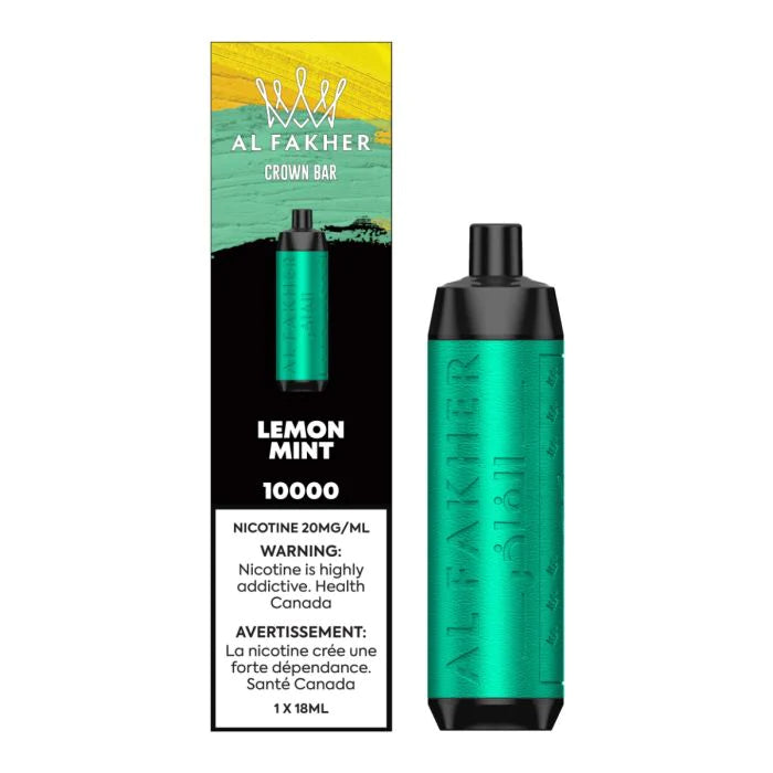 Al Fakher Crown Bar 10k Puffs Disposable Device - Single (20mg/ml) (STAMPED) - Quecan